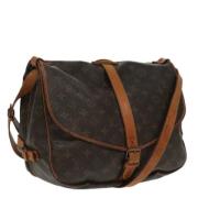 Pre-owned Canvas louis-vuitton-bags Louis Vuitton Vintage , Brown , Da...