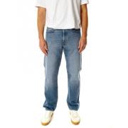 Straight Fit Jeans met hoge taille Replay , Blue , Heren