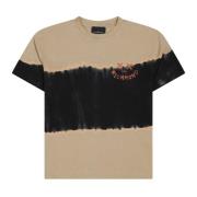 Katoenen Gradiënt Patroon T-shirt Richmond , Beige , Unisex