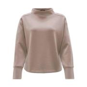 Stijlvolle Sweatshirt Galonine Opus , Beige , Dames