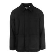 Olav Overshirt Klassieke Kraag Jas Nn07 , Black , Heren