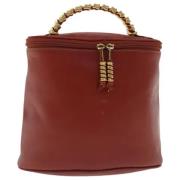 Pre-owned Leather handbags Loewe Pre-owned , Red , Dames