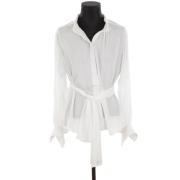 Pre-owned Silk tops Louis Vuitton Vintage , White , Dames