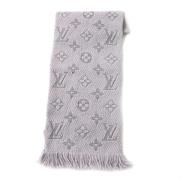 Pre-owned Silk scarves Louis Vuitton Vintage , Gray , Dames