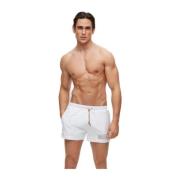 Wit Polyamide Zwemkleding voor Mannen Hugo Boss , White , Heren