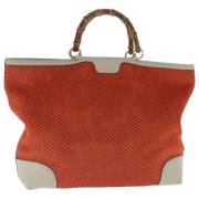 Pre-owned Canvas handbags Gucci Vintage , Orange , Dames