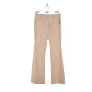 Pre-owned Cotton bottoms Miu Miu Pre-owned , Beige , Dames