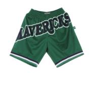 NBA Basketball Shorts Hardwood Classics Mitchell & Ness , Green , Here...