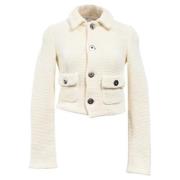 Pre-owned Cotton outerwear Bottega Veneta Vintage , White , Dames