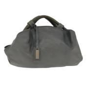 Pre-owned Leather handbags Loewe Pre-owned , Gray , Dames