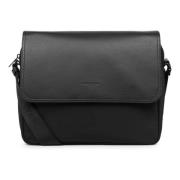 Sportieve Flap Schoudertas Lancaster , Black , Dames