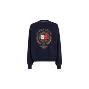 Crewneck Sweatshirt Tommy Jeans , Blue , Heren