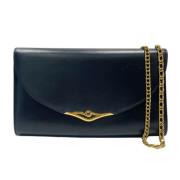 Pre-owned Leather shoulder-bags Cartier Vintage , Blue , Dames