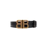 Leren riem Balenciaga , Black , Dames