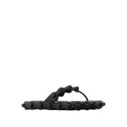 Zwarte Flip Flop Platte Schoenen Alexander Wang , Black , Dames