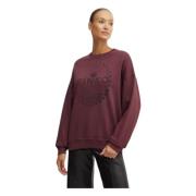 Crew Neck Sweatshirt Pinko , Red , Dames