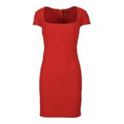 Elegante Damesjurk met Spandex Guess , Red , Dames