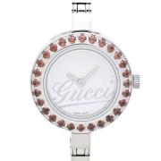 Pre-owned Metal watches Gucci Vintage , White , Dames