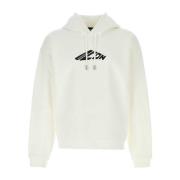 Witte Katoenmix Sweatshirt Dsquared2 , White , Heren