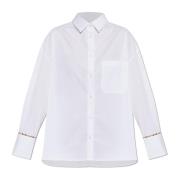 Overhemd met zak PS By Paul Smith , White , Dames