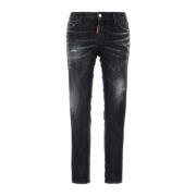 Zwarte stretch denim Jennifer jeans Dsquared2 , Black , Dames