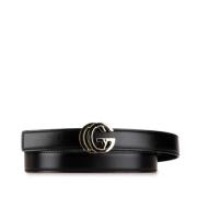 Pre-owned Leather belts Gucci Vintage , Black , Dames