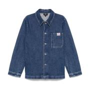 Blauwe Jacks met Indigo Ralph Shirt A.p.c. , Blue , Heren