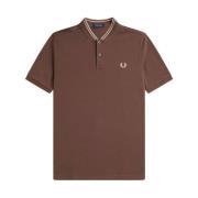 Bruine Polo Katoen Piqué Klassieke Pasvorm Fred Perry , Brown , Heren