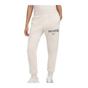 Beige Fleece Trainingsbroek Dames Nike , Beige , Dames