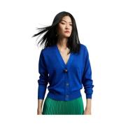 Stijlvolle Gebreide Cardigan Sweater Lola Casademunt , Blue , Dames