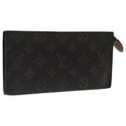 Pre-owned Canvas pouches Louis Vuitton Vintage , Brown , Dames