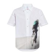 Kortemouwenshirt PS By Paul Smith , White , Heren