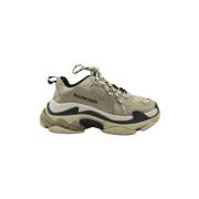 Pre-owned Polyester sneakers Balenciaga Vintage , Beige , Dames