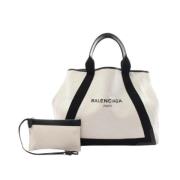 Pre-owned Canvas handbags Balenciaga Vintage , Beige , Dames