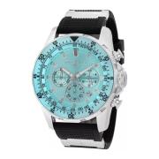 Conquest Heren Quartz Horloge Blauwe Wijzerplaat Invicta Watches , Gra...