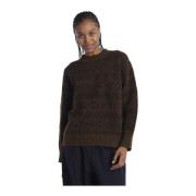 Bruine Jacquard Trui Soeur , Brown , Dames