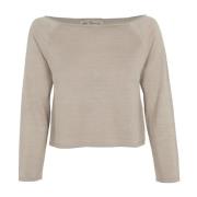 Tussa, zijden gebreide top Cortana , Beige , Dames