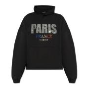 Hoodie met Logo Balenciaga , Black , Dames