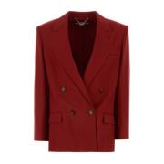 Bordeaux wollen blazer Stella McCartney , Red , Dames