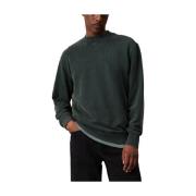 Gewassen Geweven Label Sweatshirt Calvin Klein , Green , Heren