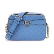 Omkeerbare Leisteen Logo Crossbody Tas Guess , Blue , Dames