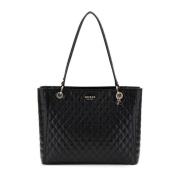 Adi Small Satchel Zwarte Schoudertas Guess , Black , Dames