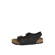 Zwarte platte sandalen 100% EVA samenstelling Birkenstock , Black , Da...