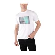 Basketbalveld T-shirt Calvin Klein , White , Heren