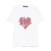 T-shirt Karl Lagerfeld karl heart a1w17115 Karl Lagerfeld , White , Da...