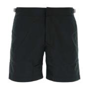 Zwarte Nylon Bulldog Zwemshorts Orlebar Brown , Black , Heren