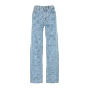 Stijlvolle Geborduurde Denim Jeans Kenzo , Blue , Dames