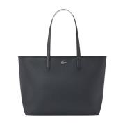 Anna rits tote tas in zwart Lacoste , Black , Dames