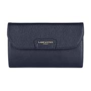 Stijlvolle Flap Rugzak met Drukknoopsluiting Lancaster , Blue , Dames