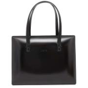 Pre-owned Leather handbags Loewe Pre-owned , Black , Dames